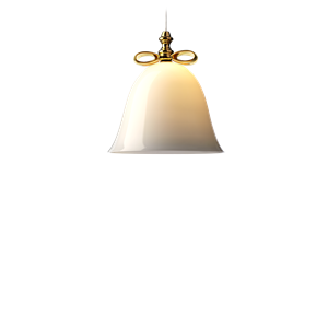 Moooi Lámpara Colgante Campana Pequeña Oro/ Blanco