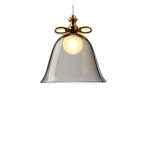 Moooi Lámpara Colgante Campana Grande Oro/Humo