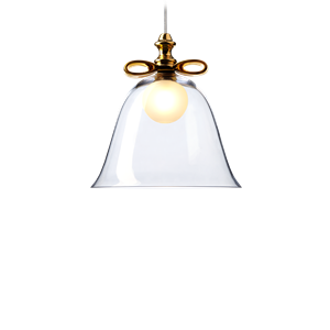 Moooi Lámpara Colgante Campana Grande Dorado/Transparente