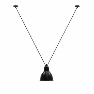 Lampe Gras N323 XL Lámpara Colgante Redonda Negro Mate