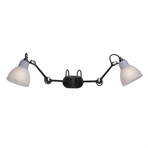 Lampe Gras N204 Lámpara de Pared Baño Doble Negro/ Policarbonato – DCWéditions