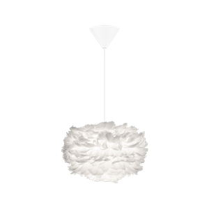 Umage Eos Lámpara Colgante Mini Blanco Con Cono Rosetón en Blanco