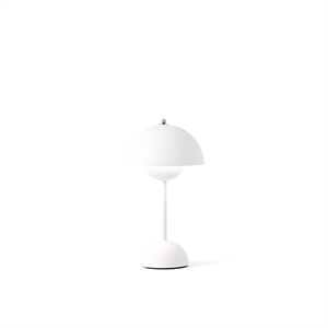 &Tradition Flowerpot VP9 Lámpara de Mesa Portátil Blanco Mate