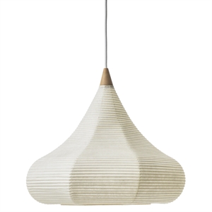 Motarasu Shizuku Lámpara colgante Blanco/ Roble