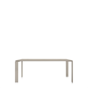 Mesa de comedor Kartell FOUR Fenix ​​Soft-Touch de 158x79 cm, Beige.