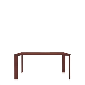 Mesa de Comedor Kartell FOUR Fenix ​​Soft-Touch de 158x79 Cm, Borgoña.