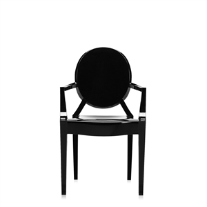 Kartell Louis Ghost Silla de Comedor Negro Brillante