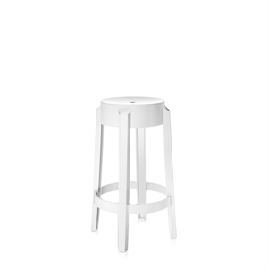 Kartell Charles Ghost Taburete de Bar Alt. 65 Blanco Brillante