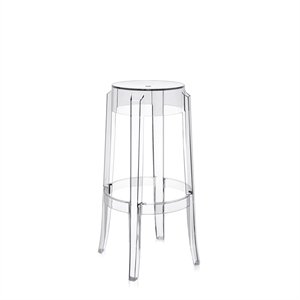 Kartell Charles Ghost Taburete de Bar Alt.75 Cristal