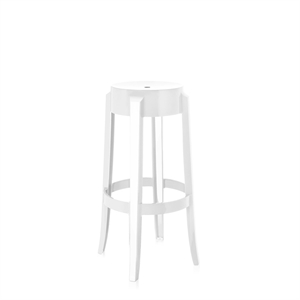 Kartell Charles Ghost Taburete de Bar Alt. 75 Blanco Brillante