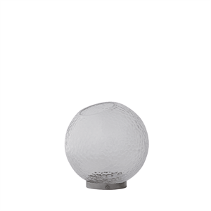 Jarrón AYTM GLOBE BUBBLES Ø21 Transparente/ Plata