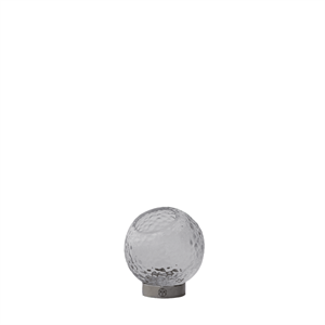 Jarrón AYTM GLOBE BUBBLES Ø10 Transparente/ Plata