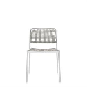 Silla de Comedor Kartell AUDREY, Blanco/ Gris Claro.