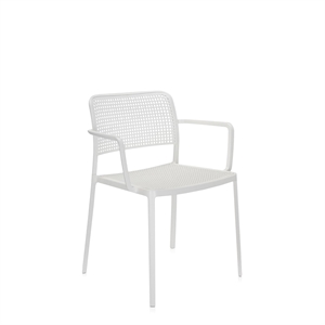 Silla de Jardín Kartell AUDREY con Reposabrazos Blanco