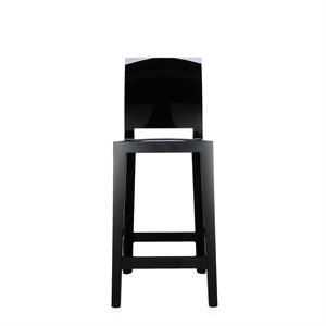 Kartell One More Please Taburete de Bar Alt.65 Negro Brillante