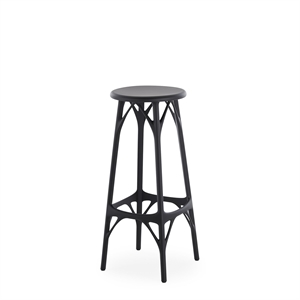 Kartell AI Taburete Ligero Alt.75 Negro