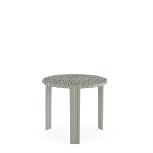 Mesa Auxiliar Kartell T-TABLE Grande Verde/estaño