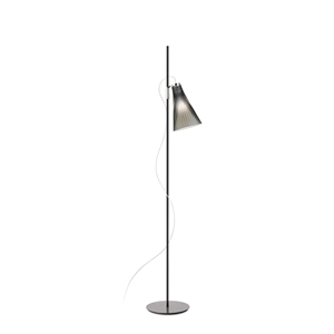 Lámpara de Pie Kartell K-LUX Gris Ahumado/ Negro