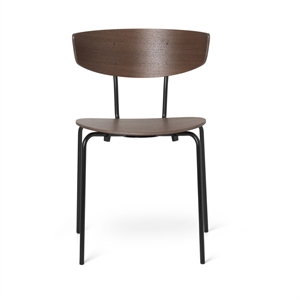 Ferm Living Silla de Comedor Herman Negro/ Roble Teñido Oscuro