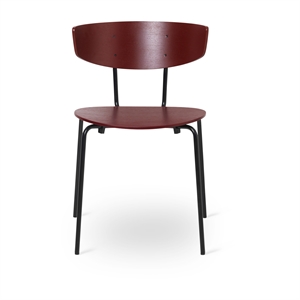 Ferm Living Silla de Comedor Herman Negro/ Rojo Marrón