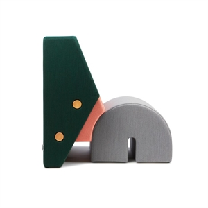 Por Favor Espere para Sentarse Sillón Keystone Verde/ Rosa/ Gris