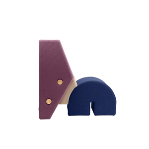 Por Favor Espere para Sentarse Sillón Keystone Fig Morado/ Marfil/ Azul Marino
