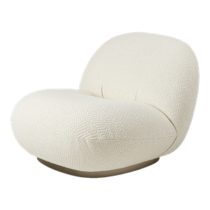 GUBI Pacha Sillón Dora Boucle 0001 Con Base En Oro Perlado