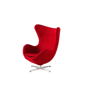 Sillón Egg en Miniatura de Fritz Hansen Rojo