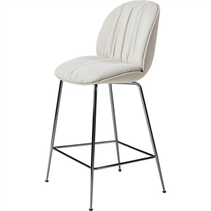Taburete de Bar Gubi Beetle Soft H67 Cromo Negro/Reales 001