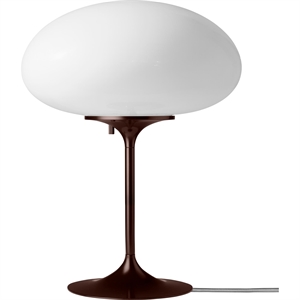 Lámpara de Mesa Gubi Stemlite H42 Negro Rojo/Ópalo