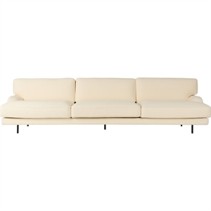Sofá Gubi Flaneur 3 Plazas Negro/ Bouclé 001