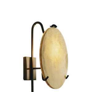 Lámpara de pared Louise Roe Moon Lantern Negro/piedra ónix