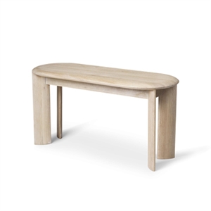 Ferm Living Banco Bisel Roble Aceitado Blanco