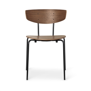 Ferm Living Silla de Comedor Herman Negro/ Nuez