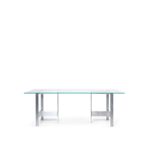 Ferm Living Mesa de Comedor Lager 90x200 Vidrio/ Aluminio