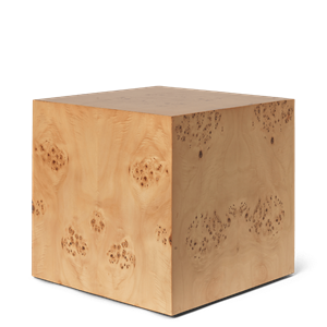 Ferm Living Mesa Auxiliar Burl Cube Natural