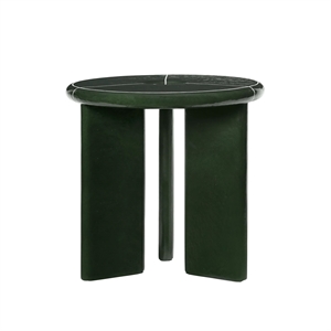 Mesa auxiliar Deya de Ferm Living x Utzon Can Lis Ø47 Verde oscuro