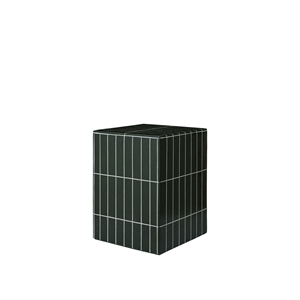 Mesa auxiliar de pilar Ferm Living Verde oscuro