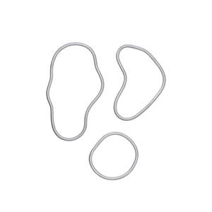 Juego de 3 posavasos para estanque Ferm Living de Aluminio