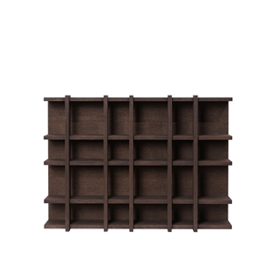 Estantería Ferm Living Tilem de 6 x 4 pulgadas, roble teñido oscuro