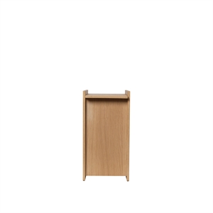 Papelera de madera Sama de Ferm Living, 35 cm de roble