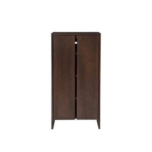 Mueble de recibidor Parcel Hall de Ferm Living H110, roble teñido oscuro