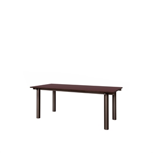 Mesa de comedor Ferm Living Atura 200x90 Chocolate oscuro/ Borgoña