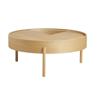 Mesa de Centro Woud Arc Roble Aceitado Ø89