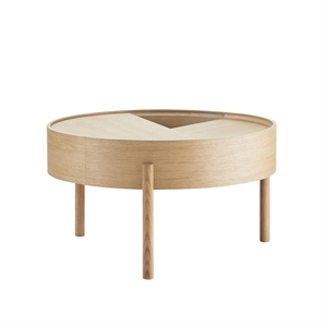 Mesa de centro Woud Arc Roble aceitado Ø66