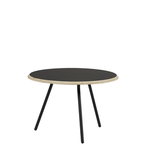 Mesa de Centro Woud Soround Laminado Negro Ø60 H40,5