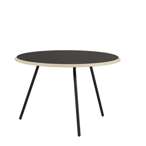 Mesa de Centro Woud Soround Laminado Negro Ø75 H49