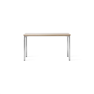 Audo Co Mesa de Comedor 140x70 Cromo/ Laminado Crema