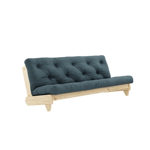 Sofá Karup Fresh Pino Lacado Transparente/757 Azul Petróleo
