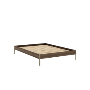 Estructura de Cama Karup Design Core 140x200 Marrón algarrobo/Verde Salvia